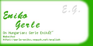 eniko gerle business card